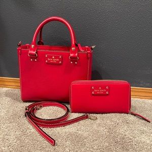 Kate Spade RED small Quinn Wellesley